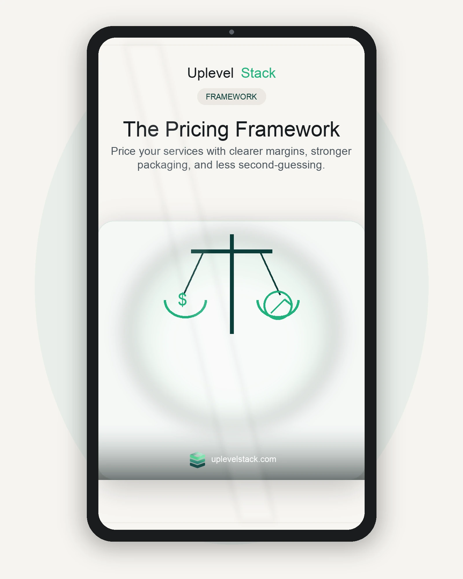 The Pricing Framework cover mockup