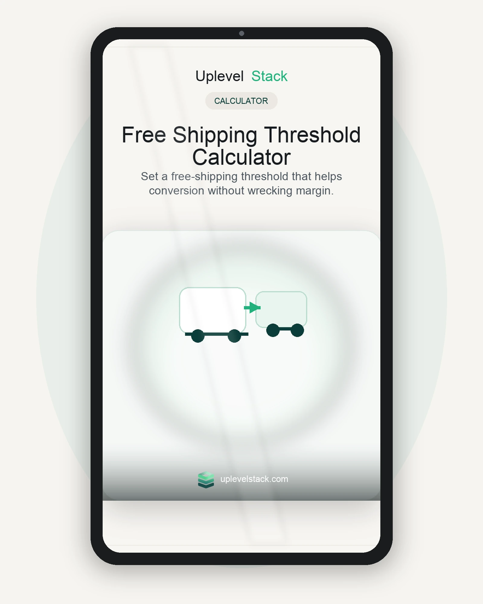 Free Shipping Threshold Calculator cover mockup